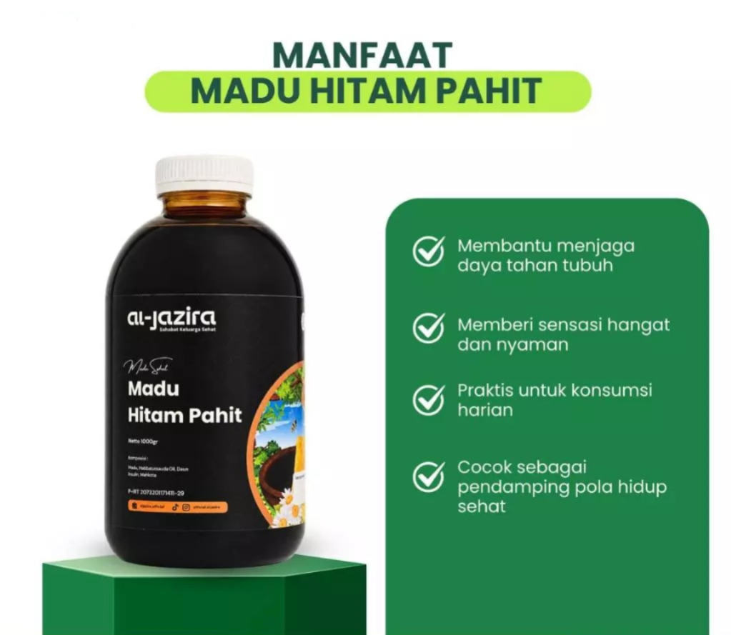 Al-Jazira Madu Hitam Pahit 1Kg
